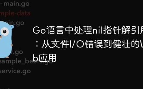 Go语言中处理nil指针解引用：从文件I/O错误到健壮的Web应用