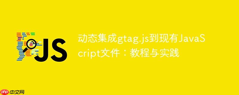动态集成gtag.js到现有JavaScript文件:教程与实践