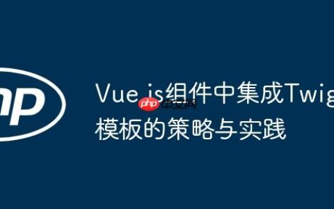 Vue.js组件中集成Twig模板的策略与实践