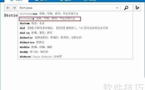 微软必应词典使用指南