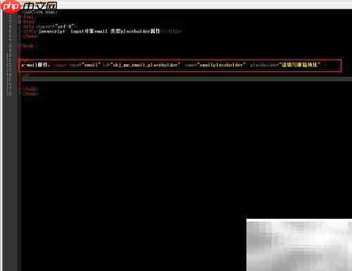 email中placeholder属性用法解析