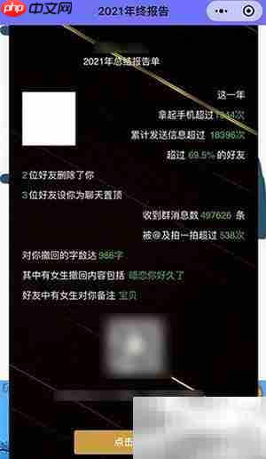 2021聊天记录分析报告解读