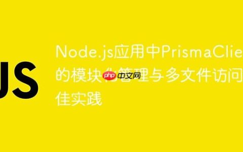 Node.js应用中PrismaClient的模块化管理与多文件访问最佳实践