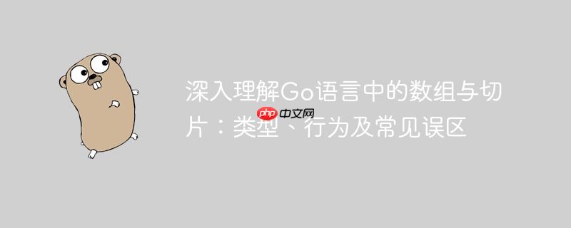 深入理解Go语言中的数组与切片:类型、行为及常见误区