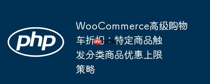 WooCommerce高级购物车折扣:特定商品触发分类商品优惠上限策略