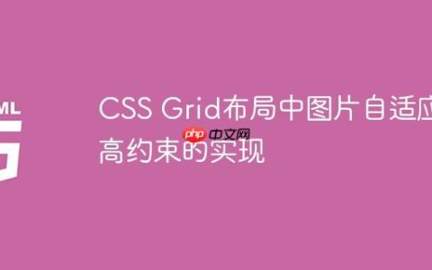 CSS Grid布局中图片自适应行高约束的实现