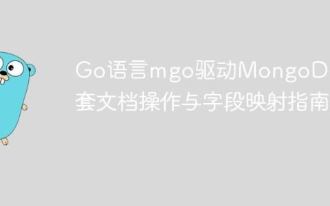 Go语言mgo驱动MongoDB：嵌套文档操作与字段映射指南