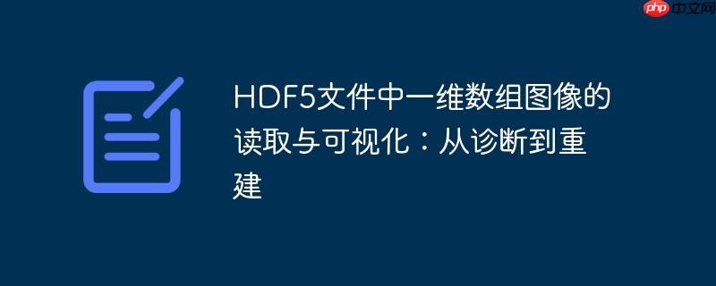 hdf5文件中一维数组图像的读取与可视化:从诊断到重建