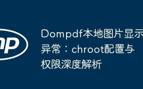 Dompdf本地图片显示异常：chroot配置与权限深度解析