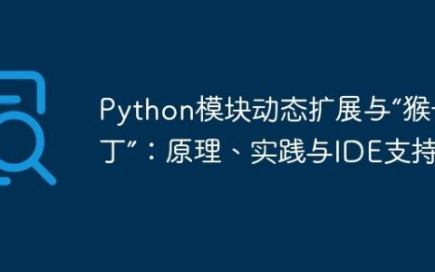 Python模块动态扩展与“猴子补丁”：原理、实践与IDE支持