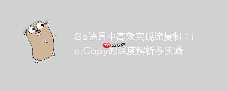 Go语言中高效实现流复制：io.Copy的深度解析与实践