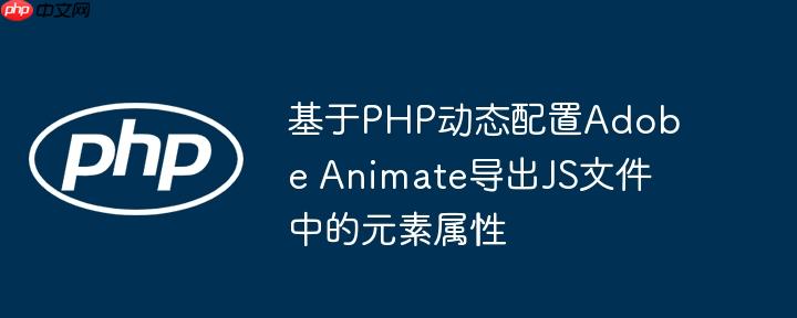 基于PHP动态配置Adobe Animate导出JS文件中的元素属性