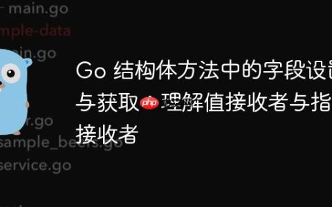 Go 结构体方法中的字段设置与获取：理解值接收者与指针接收者