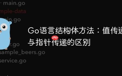 Go语言结构体方法：值传递与指针传递的区别