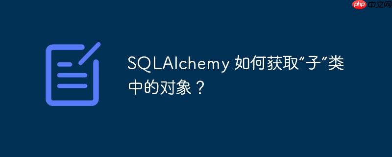 sqlalchemy 如何获取“子”类中的对象？