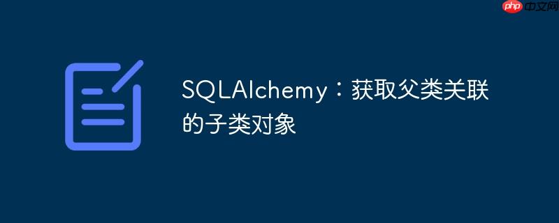 sqlalchemy:获取父类关联的子类对象