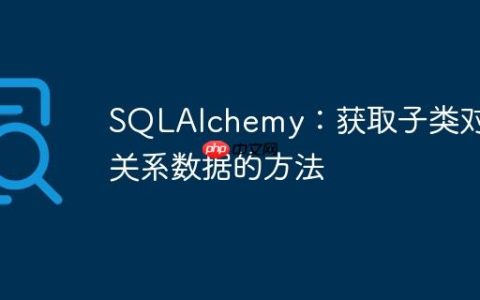 SQLAlchemy：获取子类对象关系数据的方法