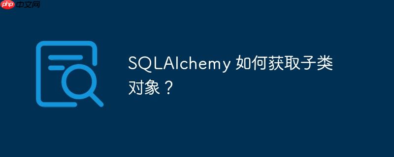 sqlalchemy 如何获取子类对象?