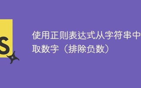 使用正则表达式从字符串中提取数字（排除负数）