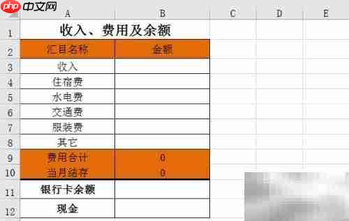 Excel记账入门:轻松做财务系统