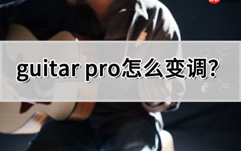 guitar pro怎么变调?guitar pro变调的方法