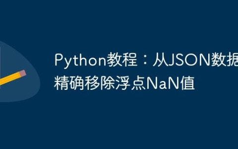 Python教程：从JSON数据中精确移除浮点NaN值