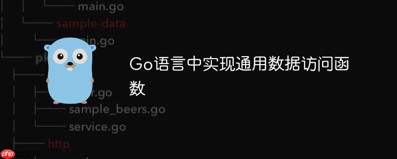 Go语言中实现通用数据访问函数