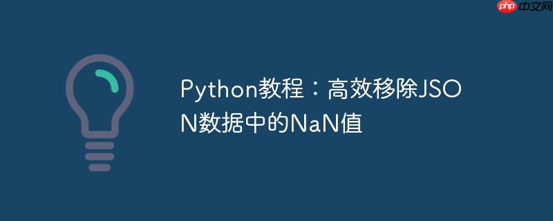 python教程:高效移除json数据中的nan值