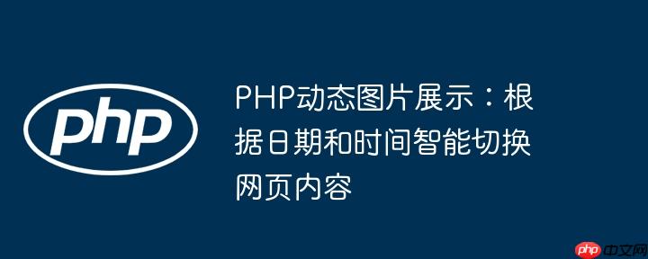 PHP动态图片展示：根据日期和时间智能切换网页内容