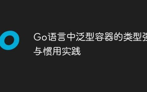 Go语言中泛型容器的类型强制与惯用实践