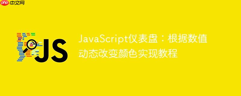 JavaScript仪表盘:根据数值动态改变颜色实现教程
