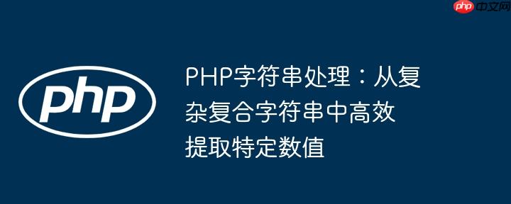 php字符串处理:从复杂复合字符串中高效提取特定数值