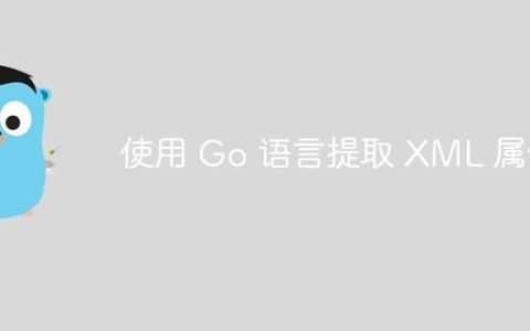 使用 Go 语言提取 XML 属性
