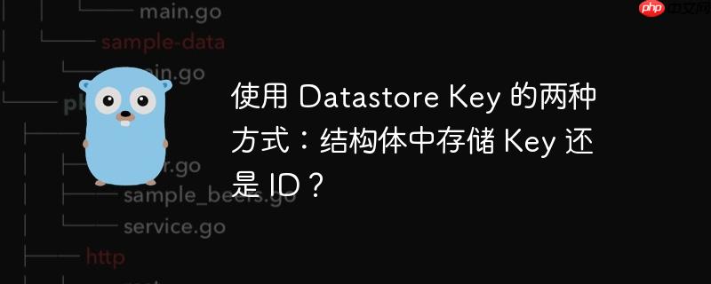 使用 datastore key 的两种方式:结构体中存储 key 还是 id?