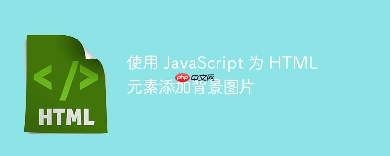 使用 javascript 为 html 元素添加背景图片