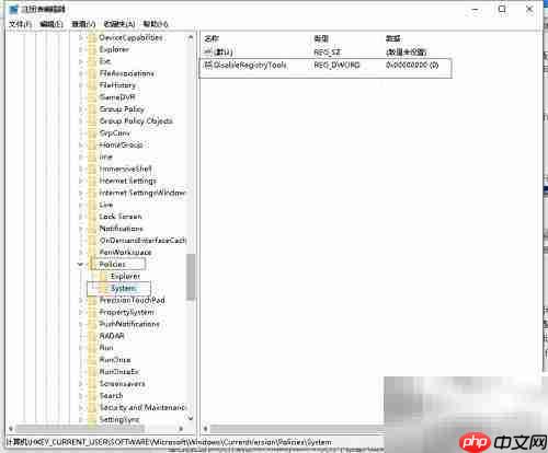 C禁用启用注册表操作