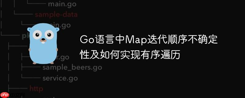 Go语言中Map迭代顺序不确定性及如何实现有序遍历