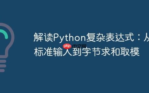 解读Python复杂表达式：从标准输入到字节求和取模