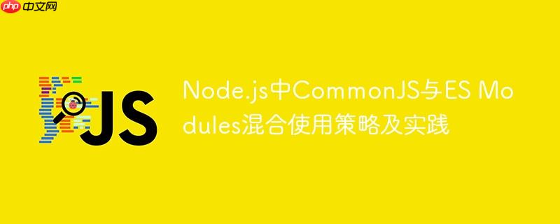 Node.js中CommonJS与ES Modules混合使用策略及实践