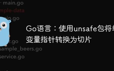 Go语言：使用unsafe包将单变量指针转换为切片