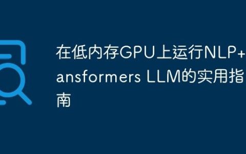 在低内存GPU上运行NLP+Transformers LLM的实用指南