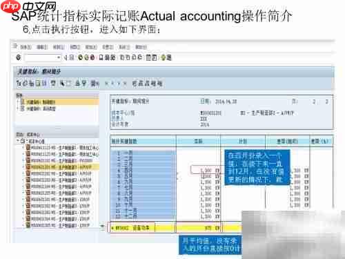 SAP实际记账操作指南