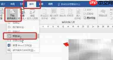 Excel数据批量导入Word生成标签