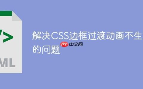 解决CSS边框过渡动画不生效的问题
