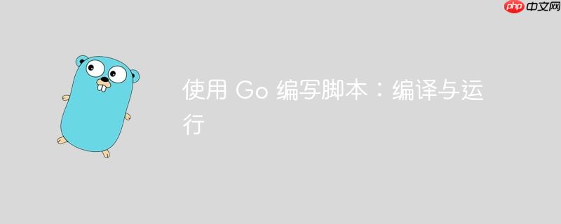 使用 go 编写脚本:编译与运行