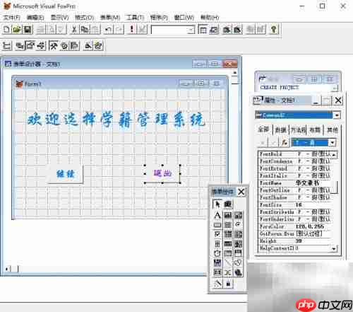 VF6.0设置表单背景图片