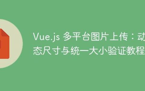 Vue.js 多平台图片上传：动态尺寸与统一大小验证教程