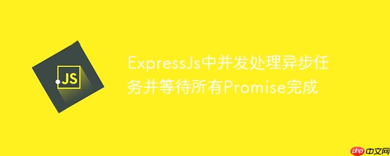 expressjs中并发处理异步任务并等待所有promise完成
