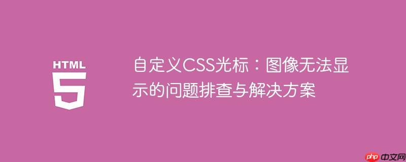 自定义css光标:图像无法显示的问题排查与解决方案