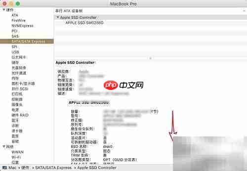 MacBook S.M.A.R.T.状态查看方法